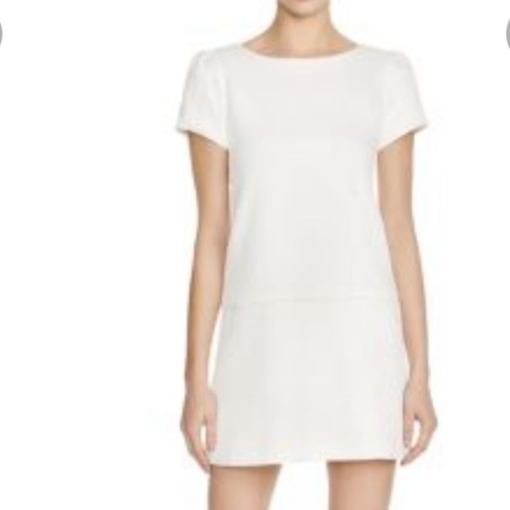 Alice + Olivia Classic White Mini Dress